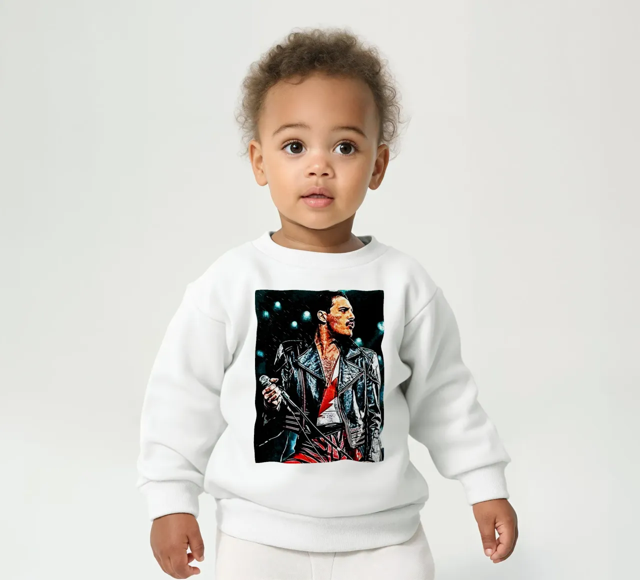 Freddie Mercury reina 3 Art sudadera de bebé de music soul