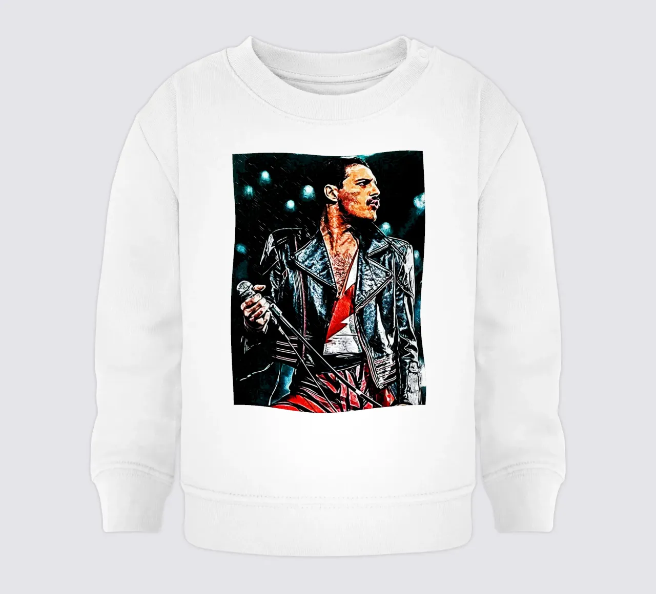 Freddie Mercury reina 3 Art sudadera de bebé de music soul
