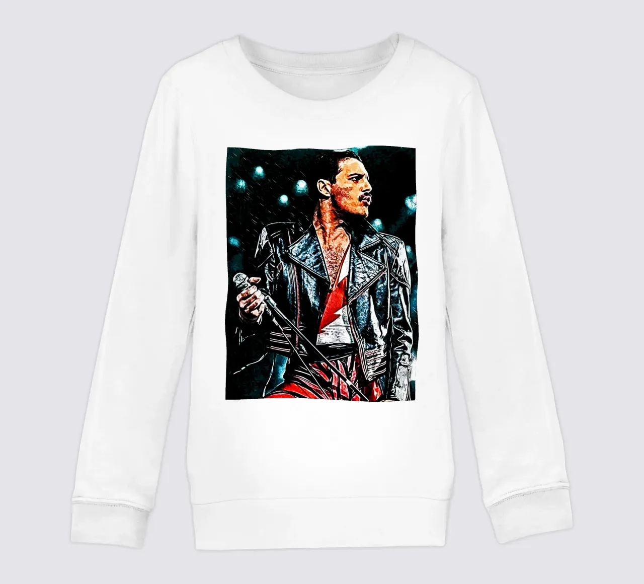Freddie Mercury queen 3 Art kids sweatshirt by music soul