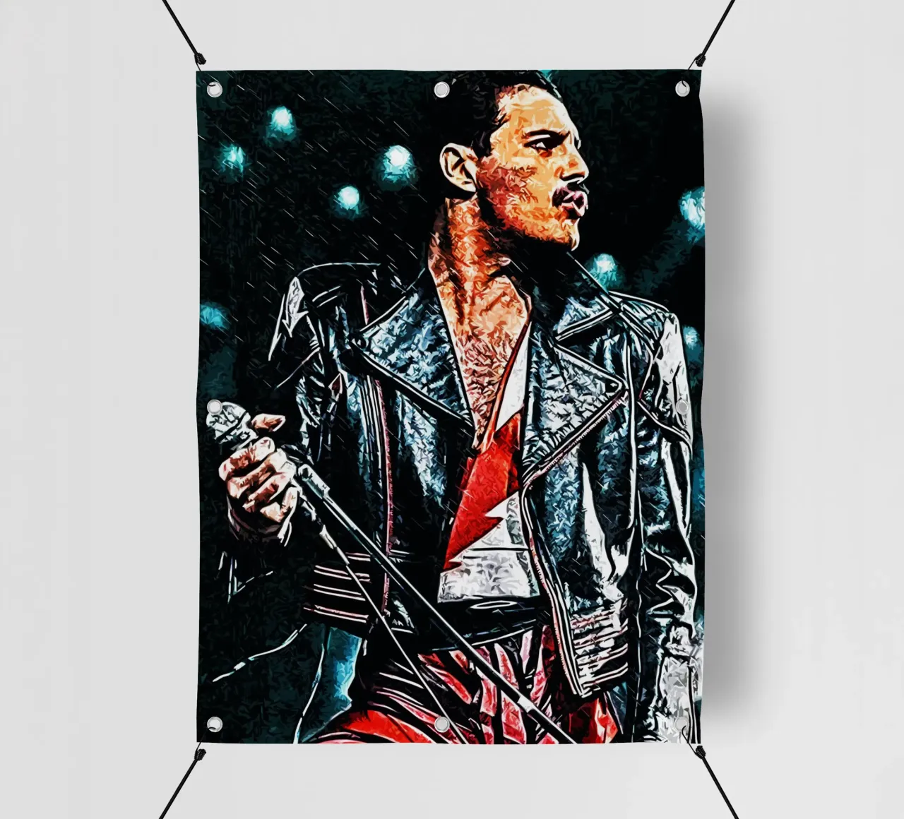 Freddie Mercury queen 3 Art pvc cover by music soul