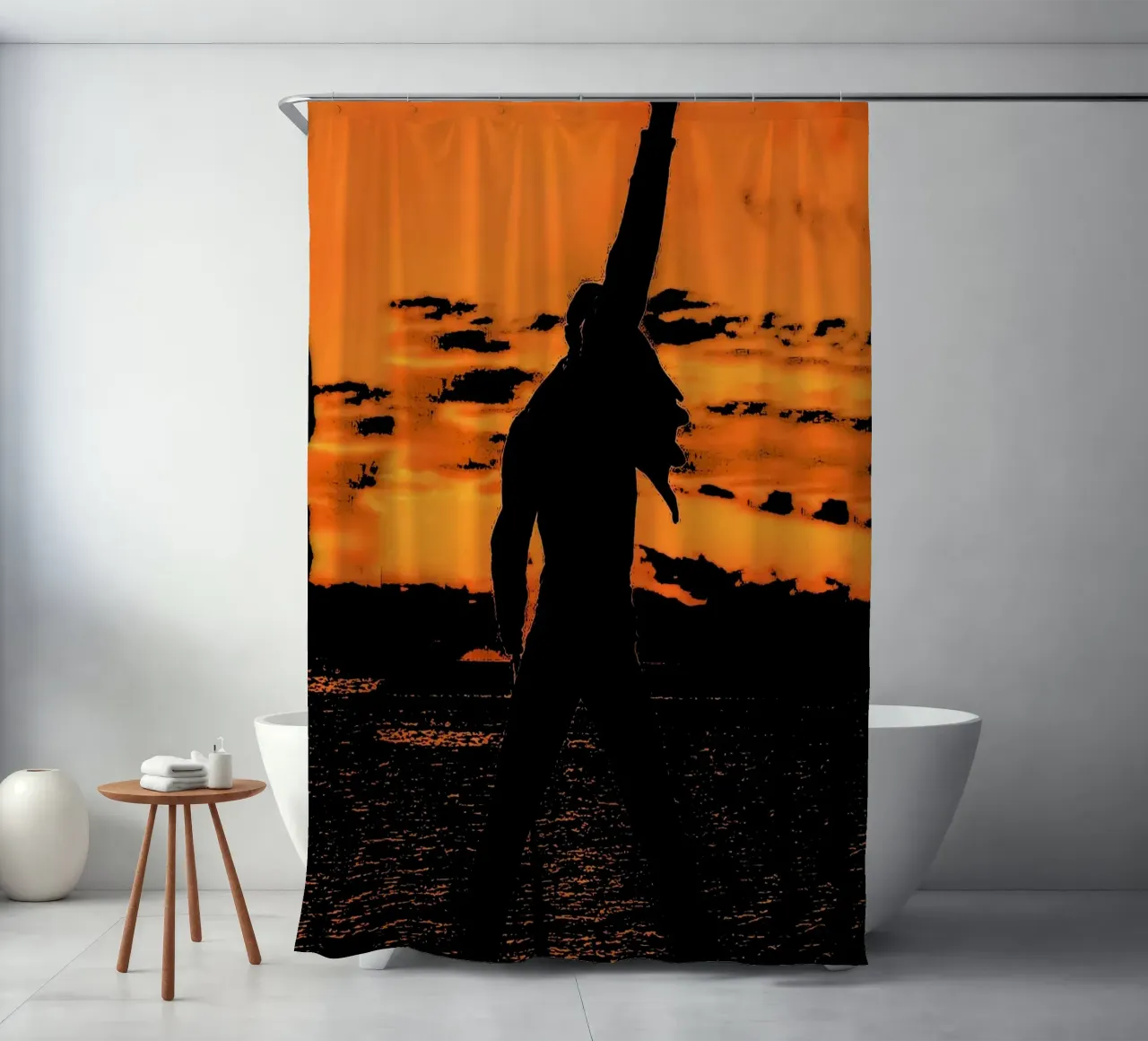 Freddie Mercury 6 Kunst Duschvorhang von music soul
