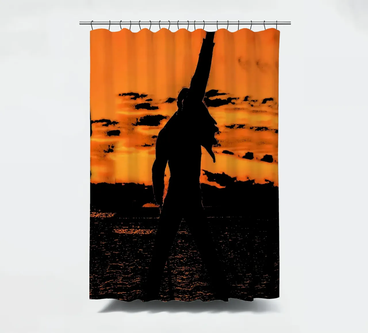 Freddie Mercury 6 Kunst Duschvorhang von music soul