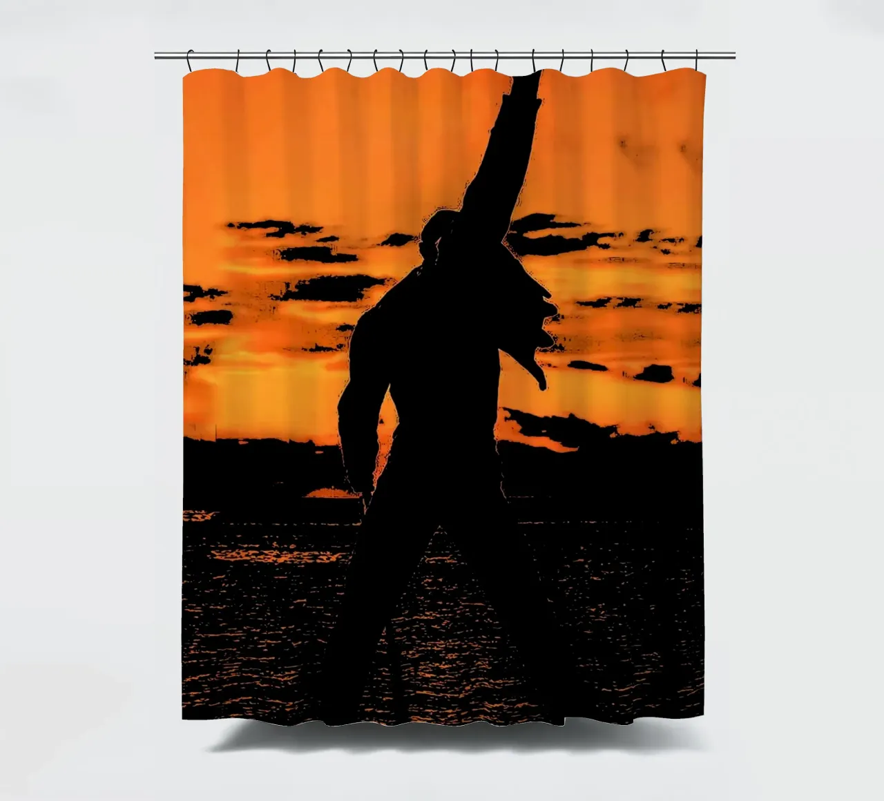 Freddie Mercury 6 Kunst Duschvorhang von music soul