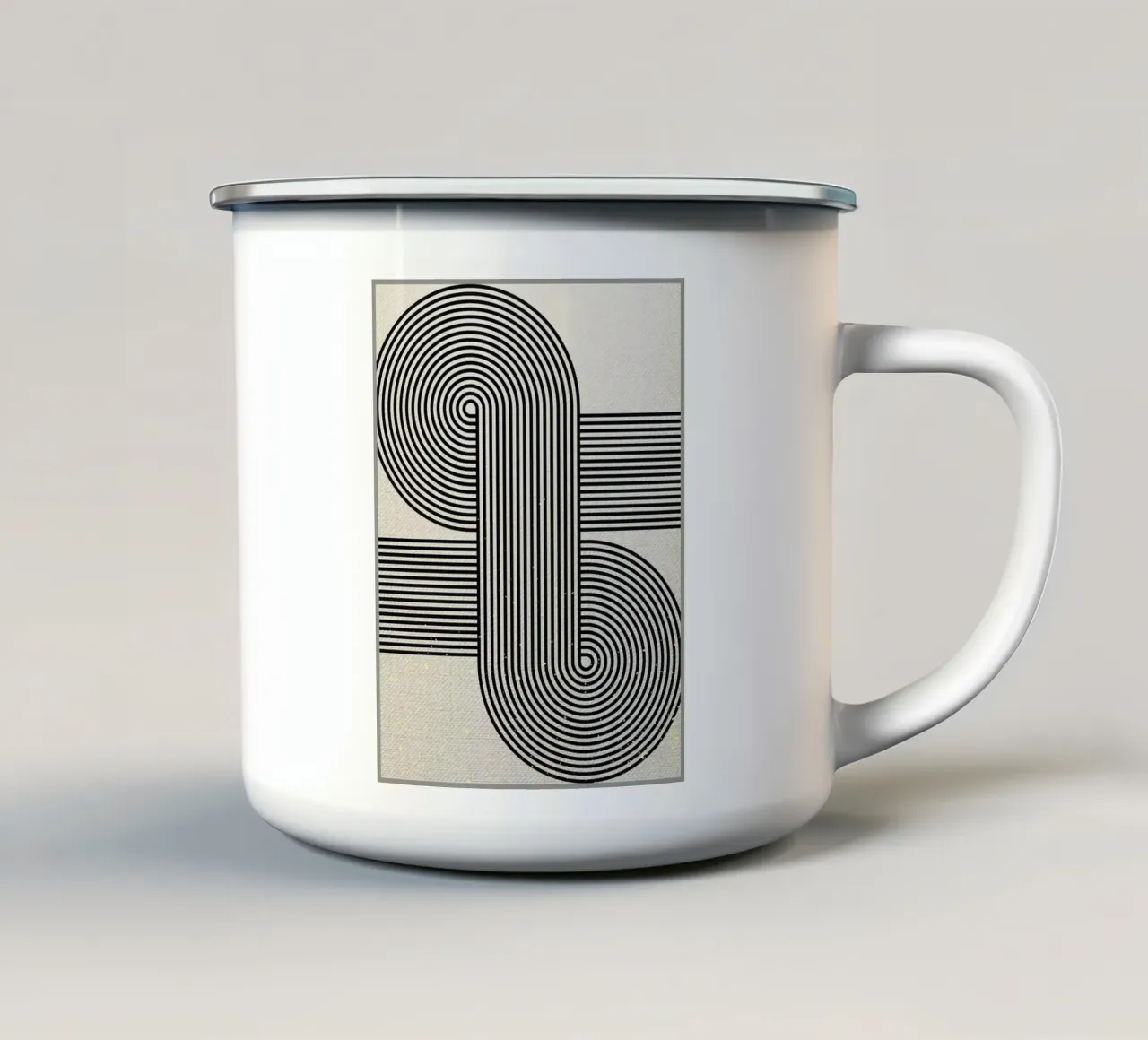 Semplicità XVII tazza in smalto da Adam Bican