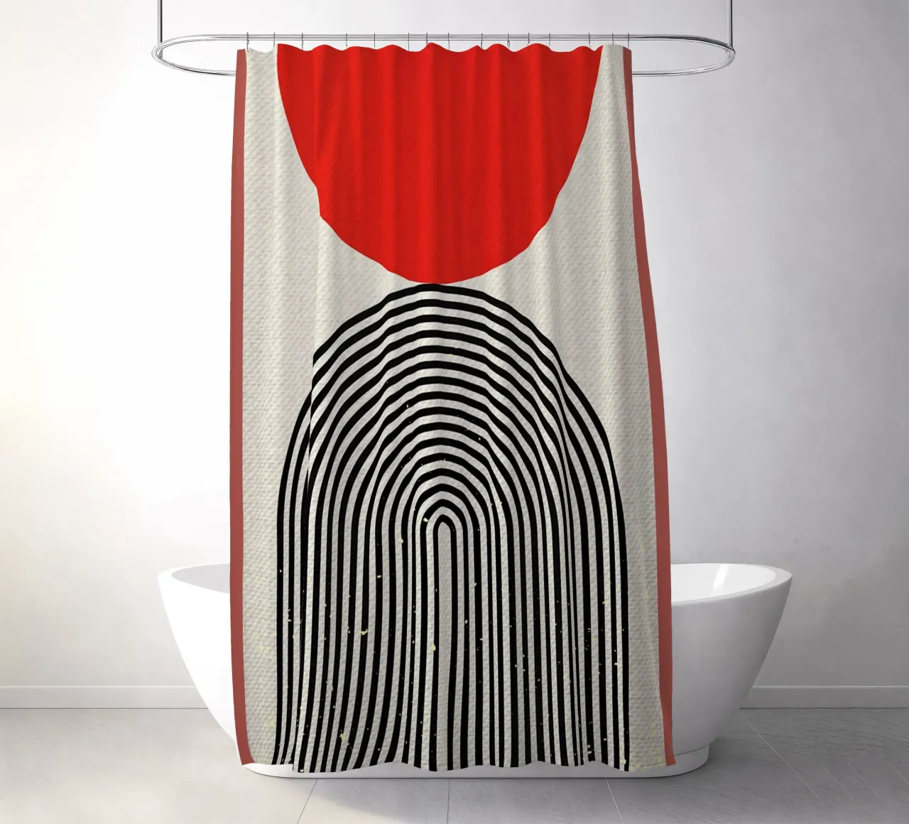 Simplicity E shower curtain by Adam Bican