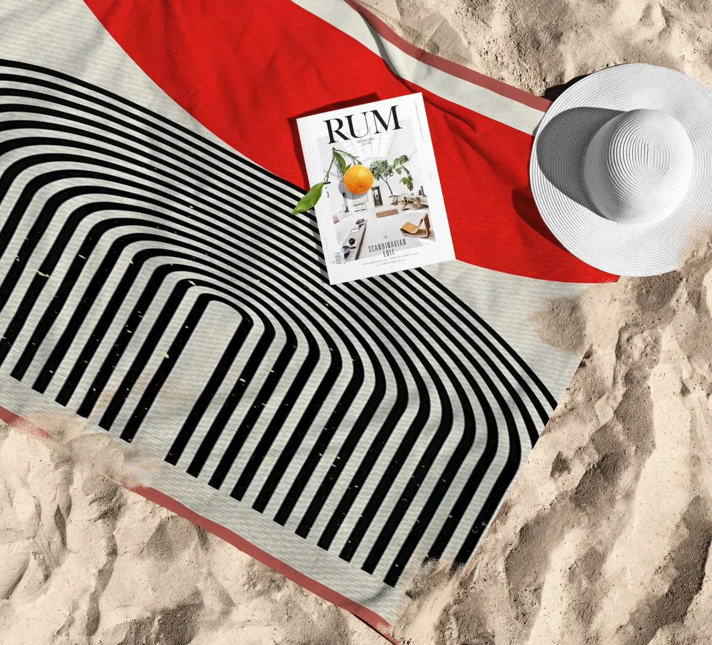 Eenvoud E strandhanddoek van Adam Bican