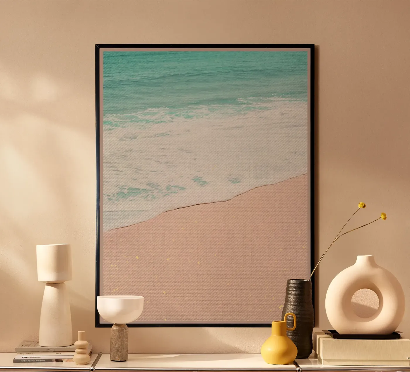 Spiaggia rosa poster da Adam Bican