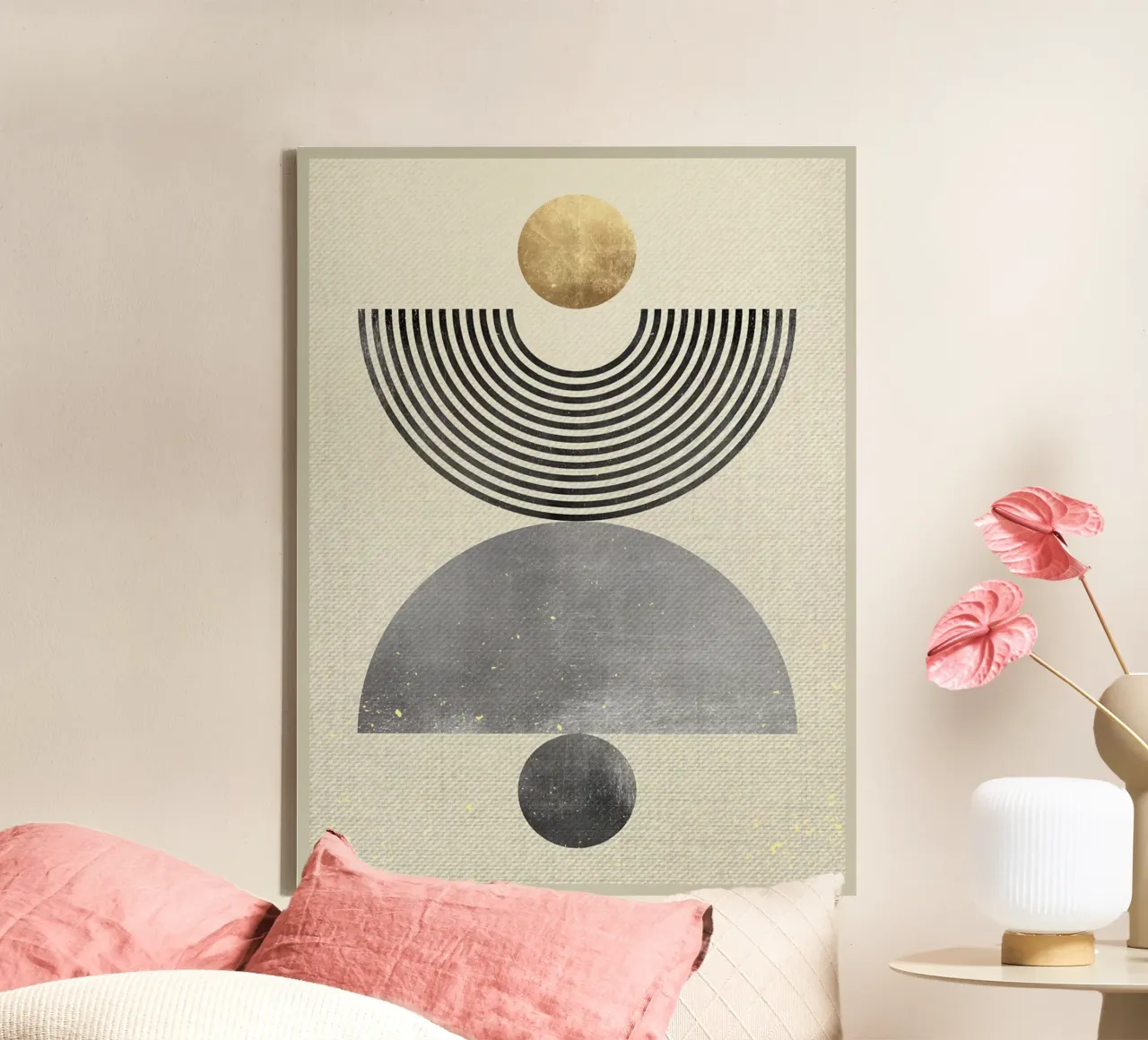Collage moderno B tela con Cornice a cassetta da Adam Bican