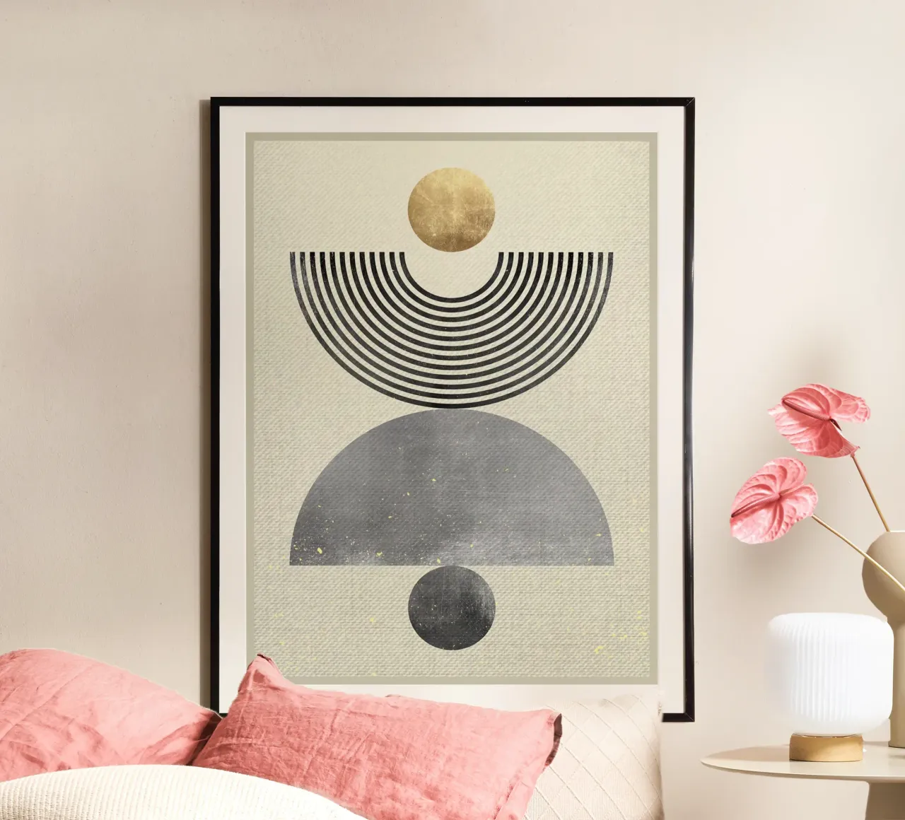 Moderne collage B poster van Adam Bican