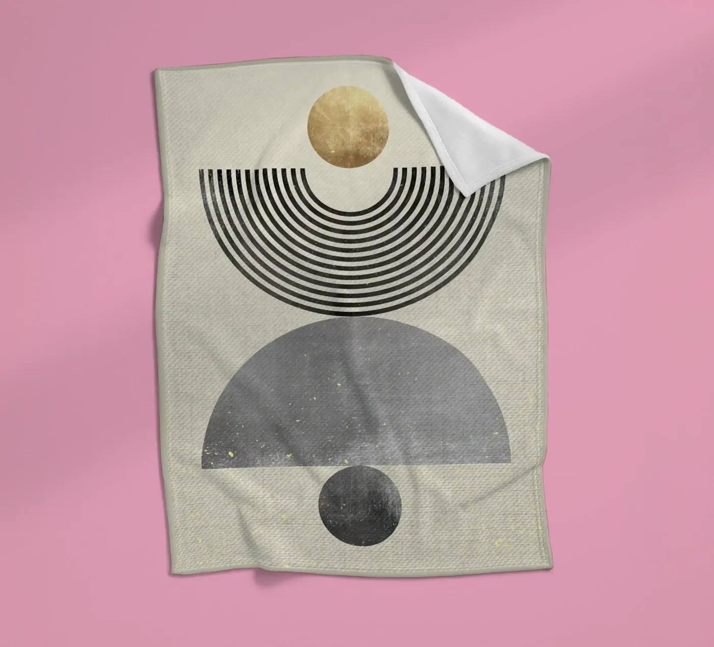 Moderne Collage B Fleecedecke von Adam Bican