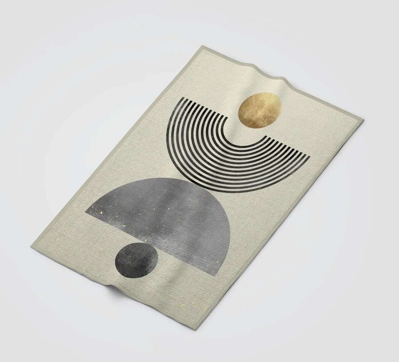 Moderne Collage B Fleecedecke von Adam Bican