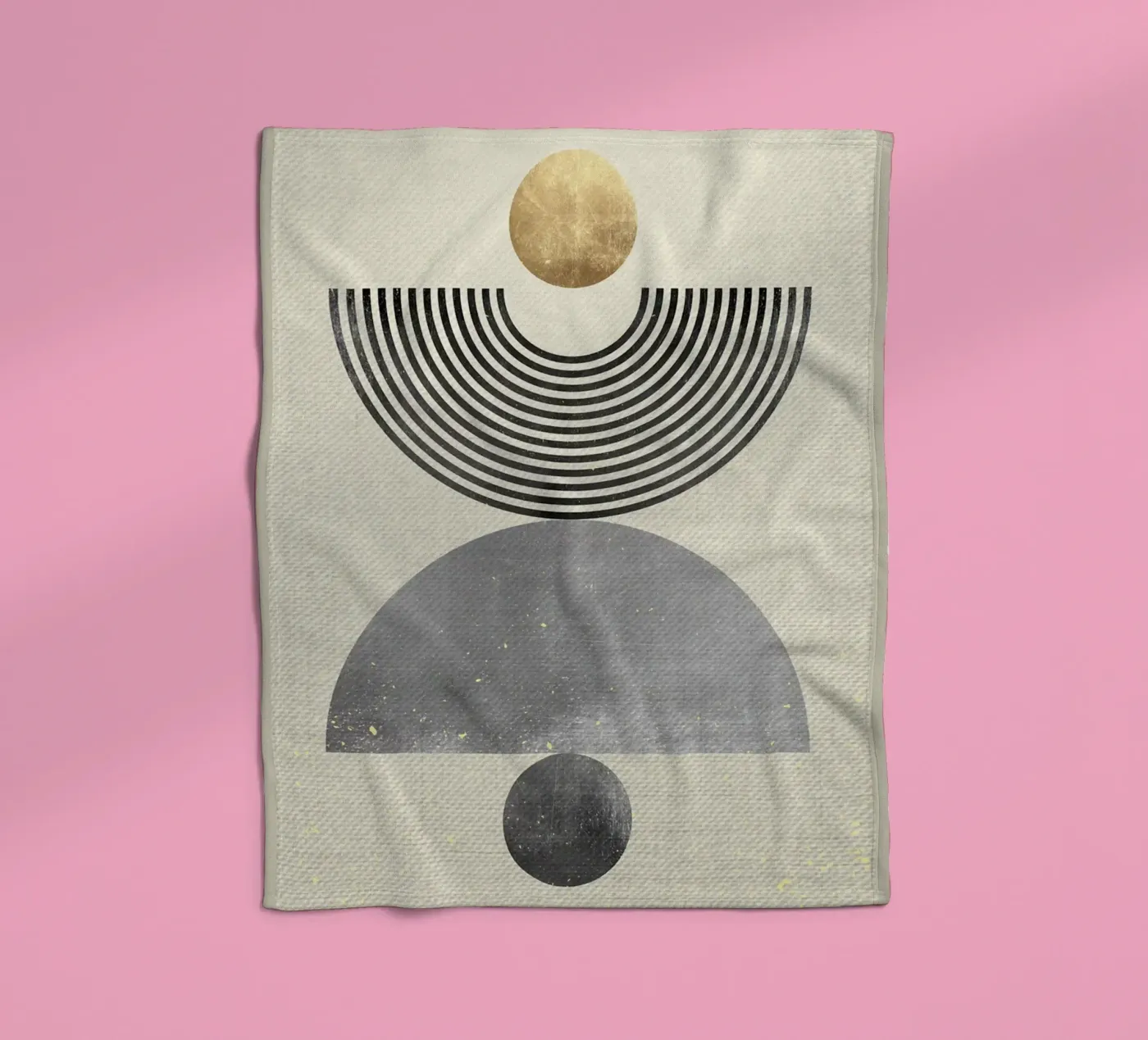 Moderne Collage B Fleecedecke von Adam Bican