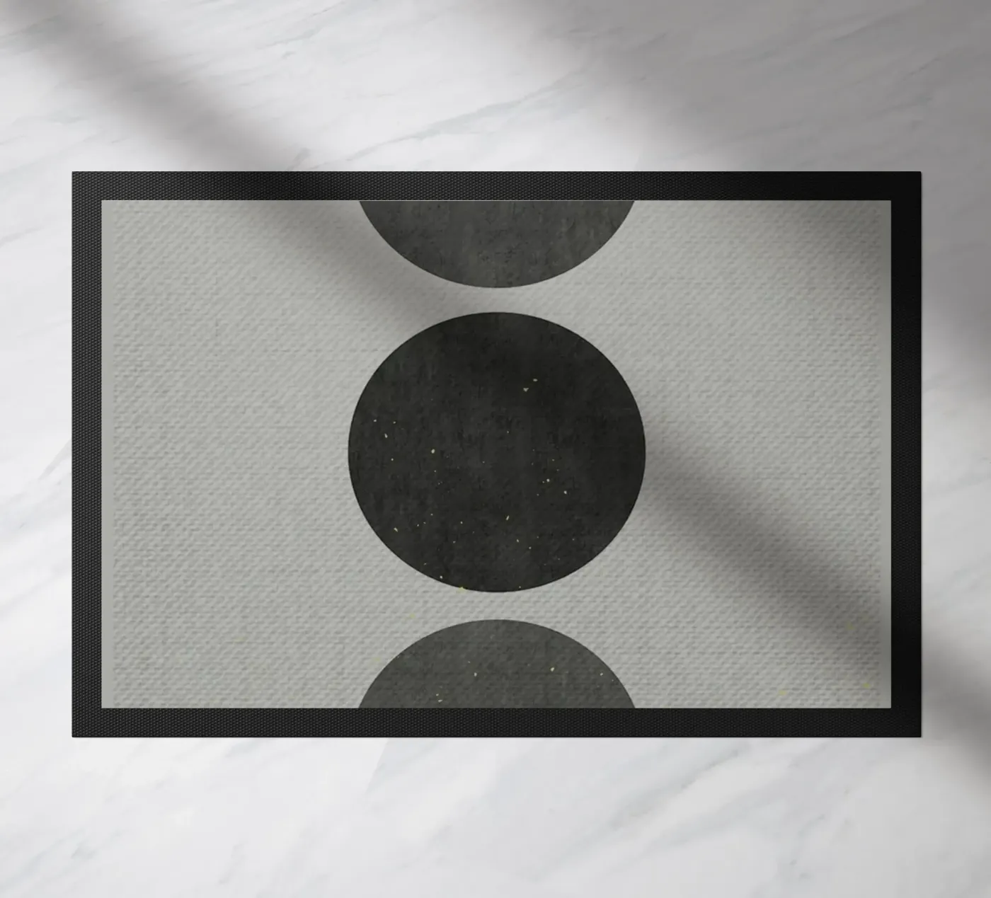 Minimalist lines doormat by Adam Bican