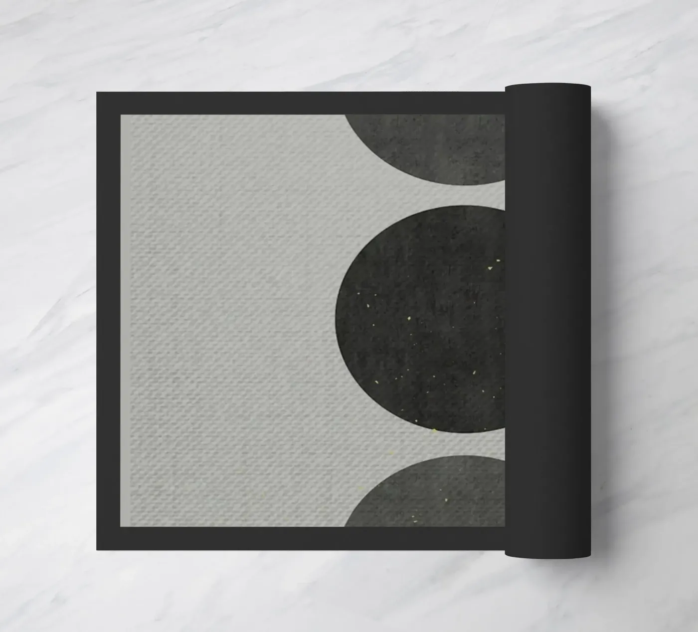 Minimalist lines doormat by Adam Bican