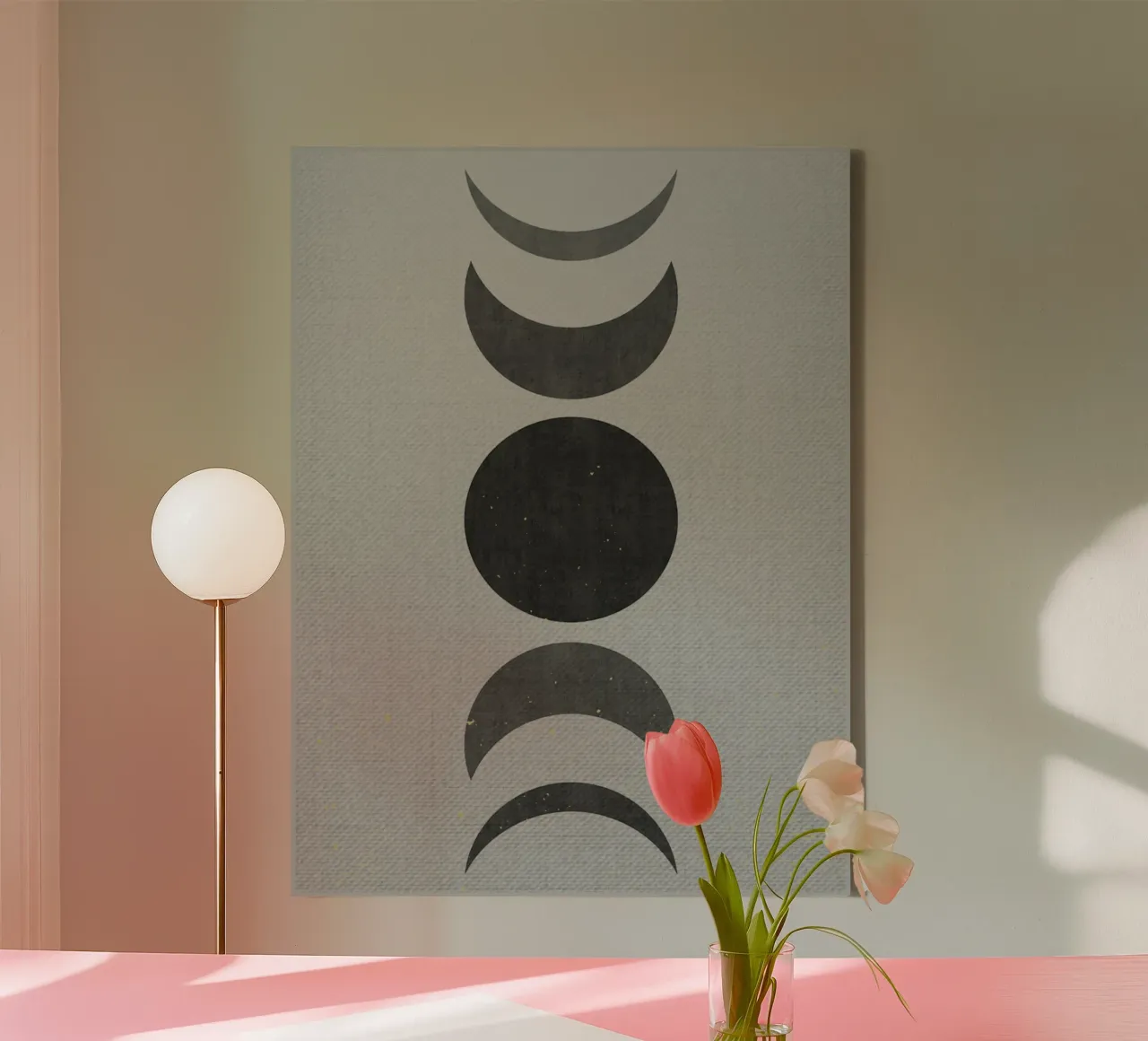 Linee minimaliste tela con Cornice a cassetta da Adam Bican