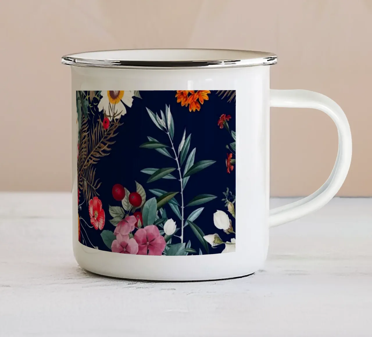 Midnight Garden VI tazza in smalto da burcukorkmazyurek