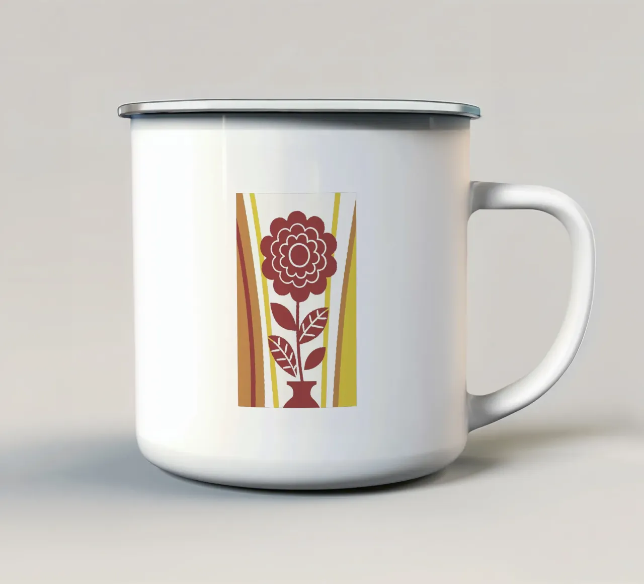 Fiori belli tazza in smalto da TRENDY POSTER SHOP