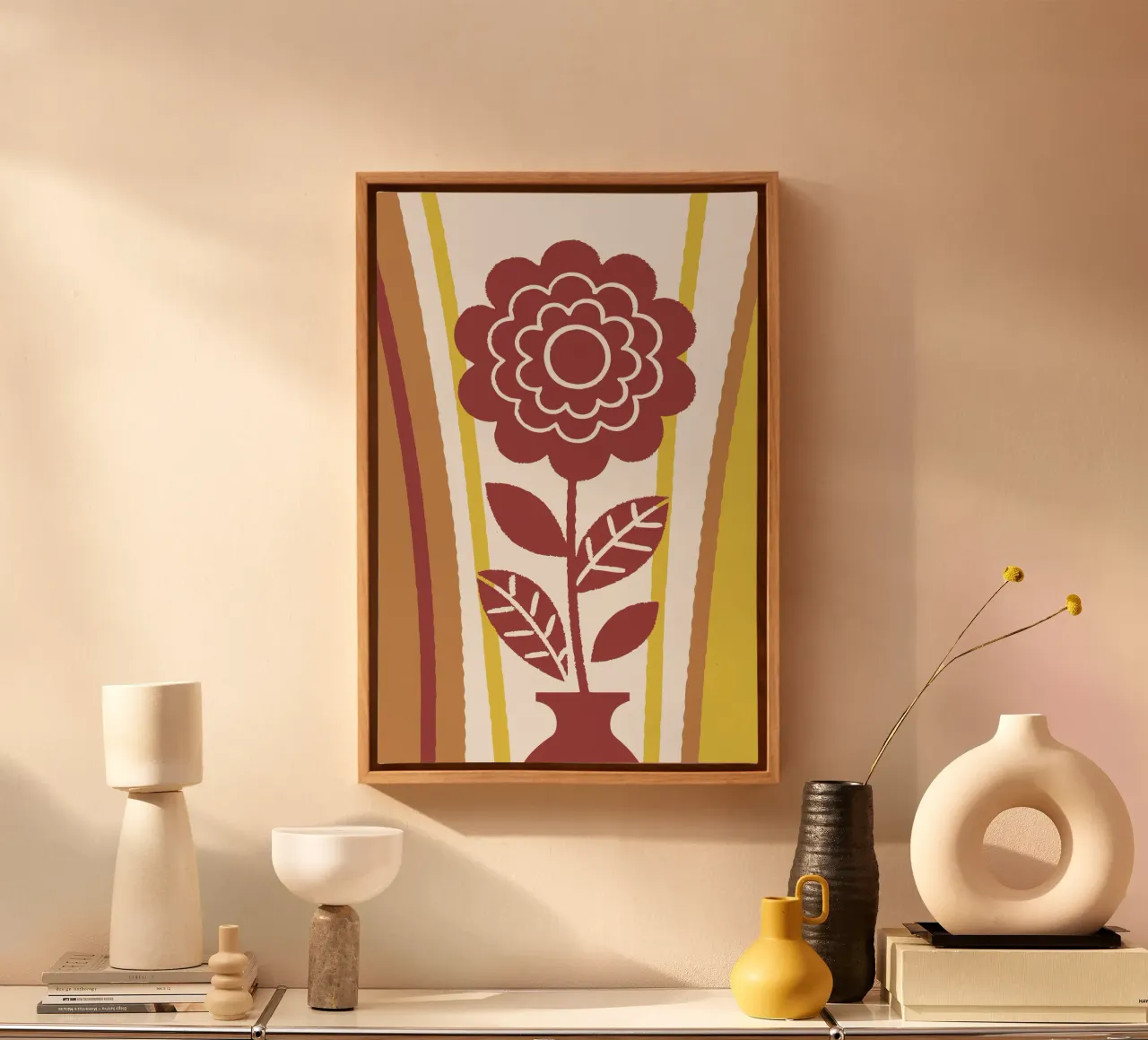 Fiori belli tela con Cornice a cassetta da TRENDY POSTER SHOP