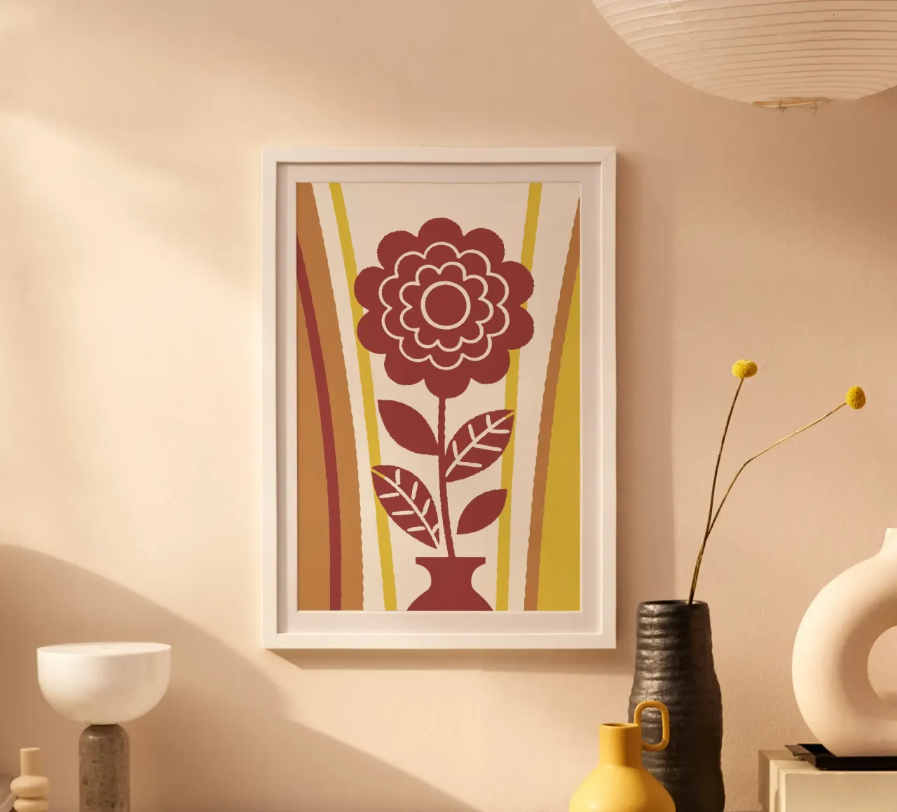 Fiori belli poster con telaio in alluminio da TRENDY POSTER SHOP