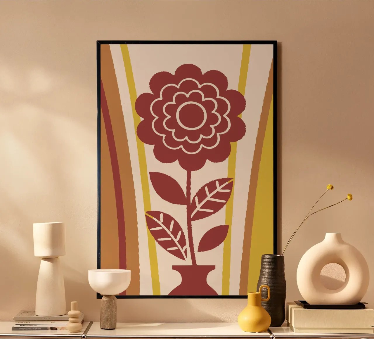 Fiori belli poster con telaio in alluminio da TRENDY POSTER SHOP