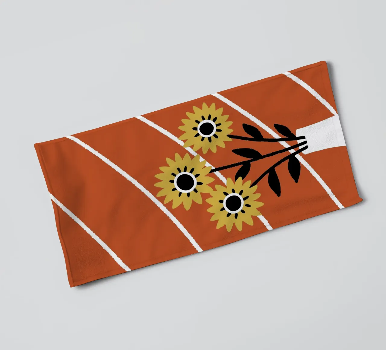 Vaso di girasoli asciugamano da bagno da TRENDY POSTER SHOP