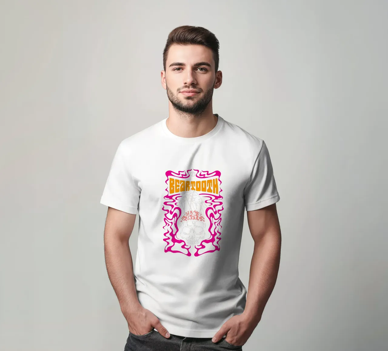 Cranio cerebrale vintage - Beartooth t-shirt da https://www.juniqe.com/uk/shop/Henndraws