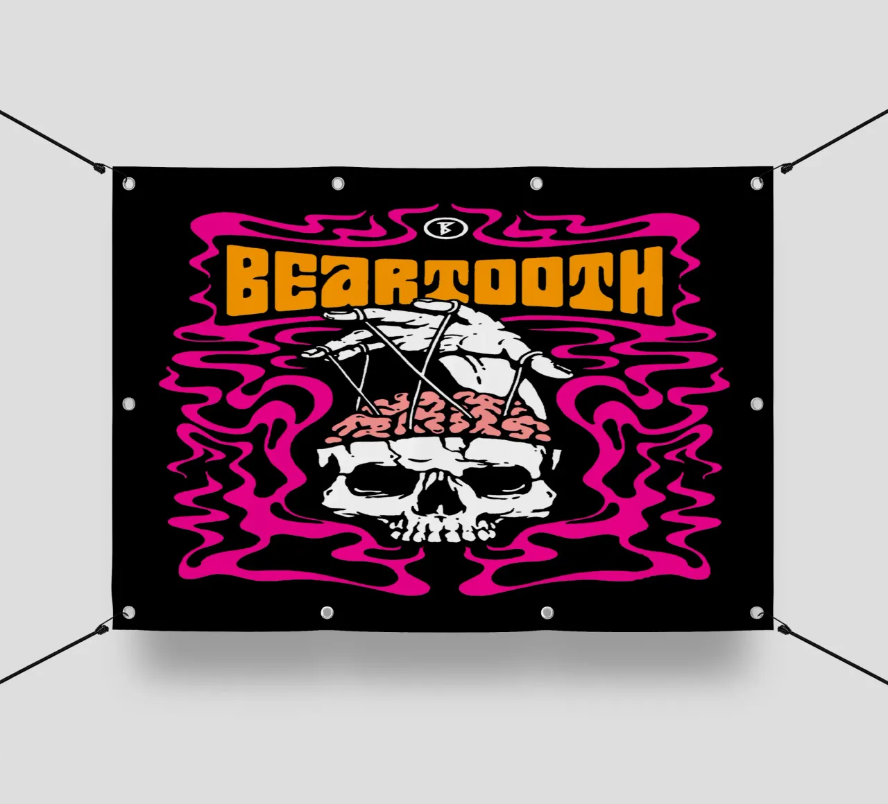 Cranio cerebrale vintage - Beartooth telo in pvc da https://www.juniqe.com/uk/shop/Henndraws