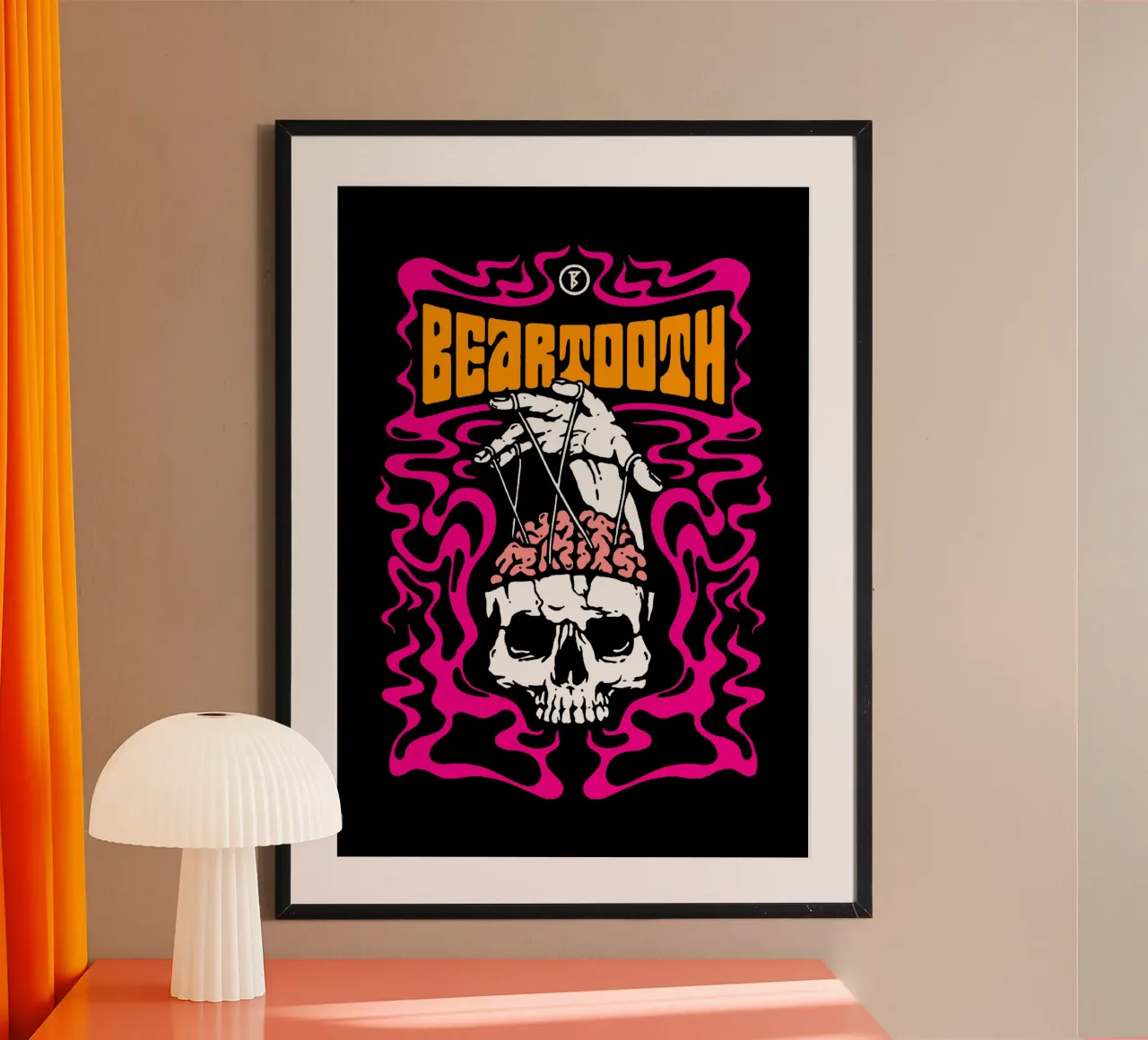 Cranio cerebrale vintage - Beartooth carta hahnemühle da https://www.juniqe.com/uk/shop/Henndraws