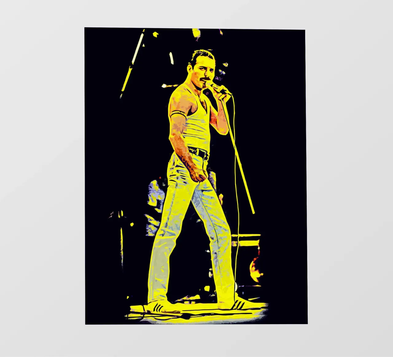 Freddie Mercury Königin 2 Kunst Backlit Folie von music soul