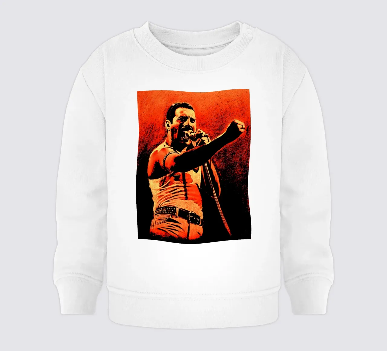Freddie Mercury queen 1 Art baby sweatshirt by music soul