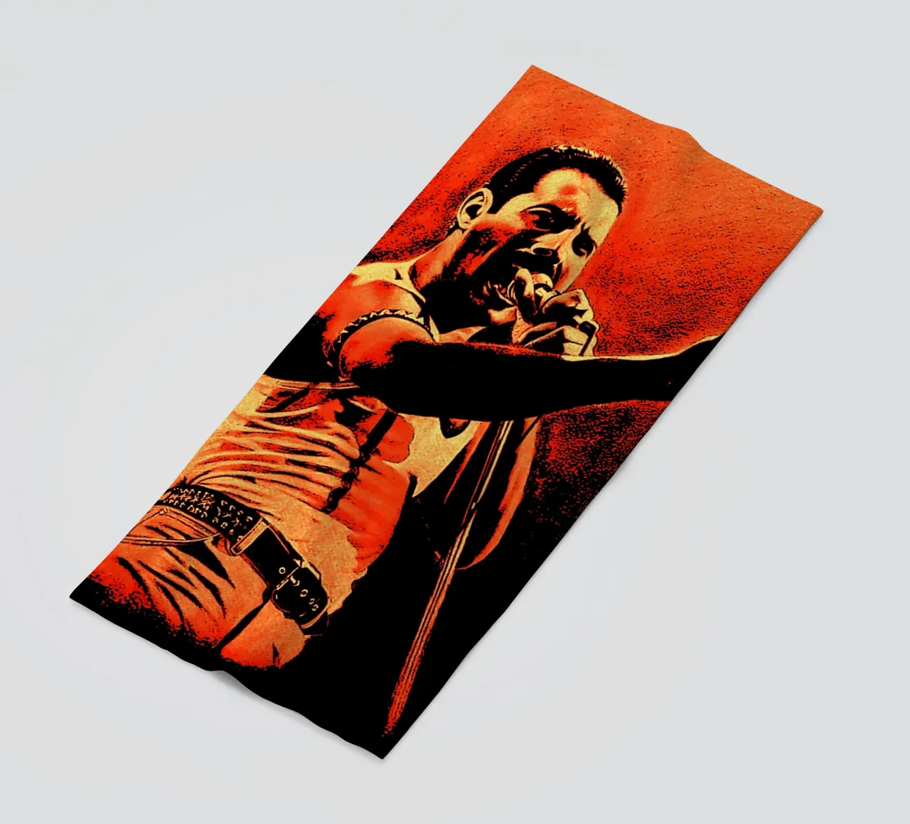 Freddie Mercury Königin 1 Kunst Strandtuch von music soul