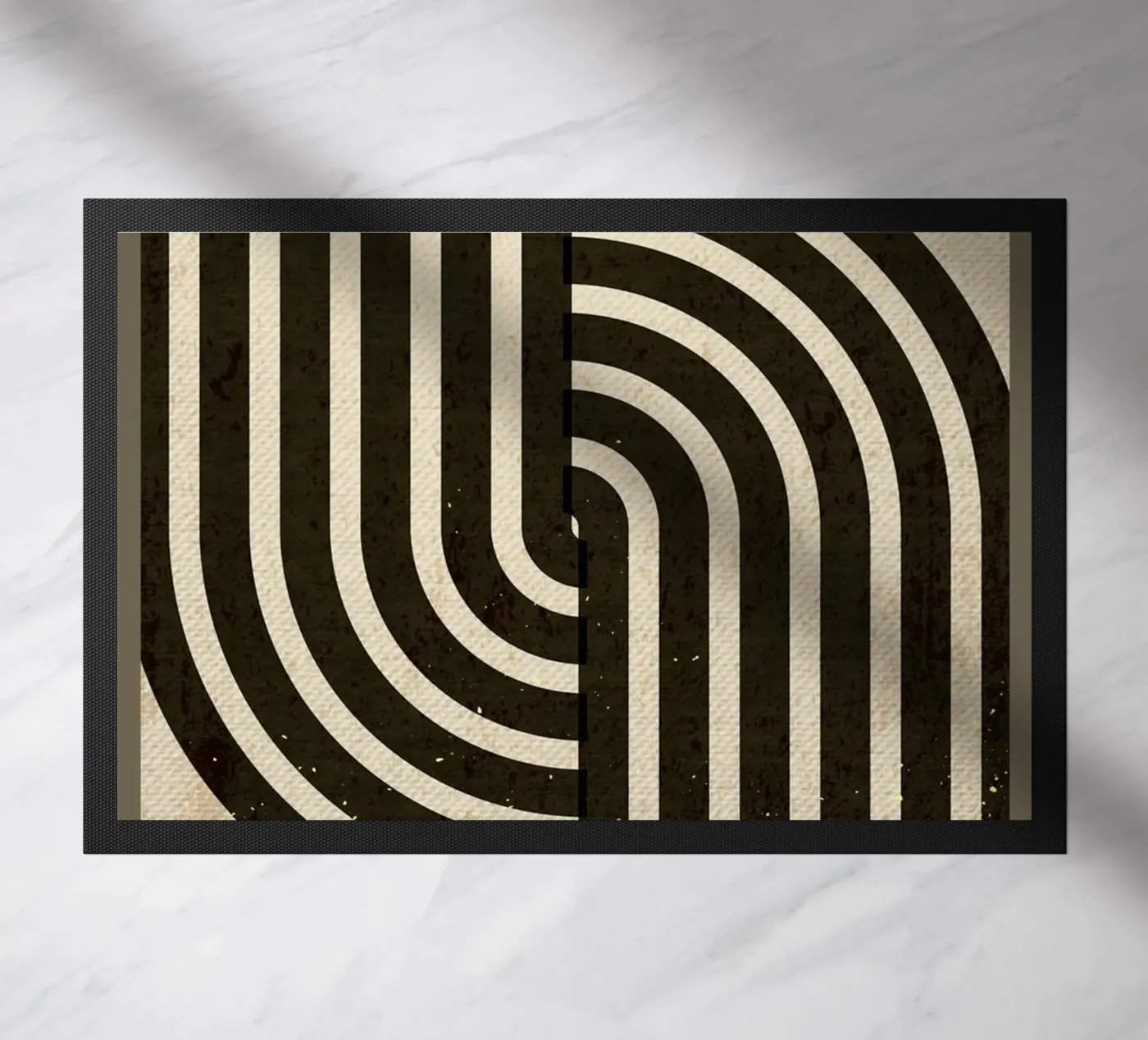 Marble collage doormat by Adam Bican