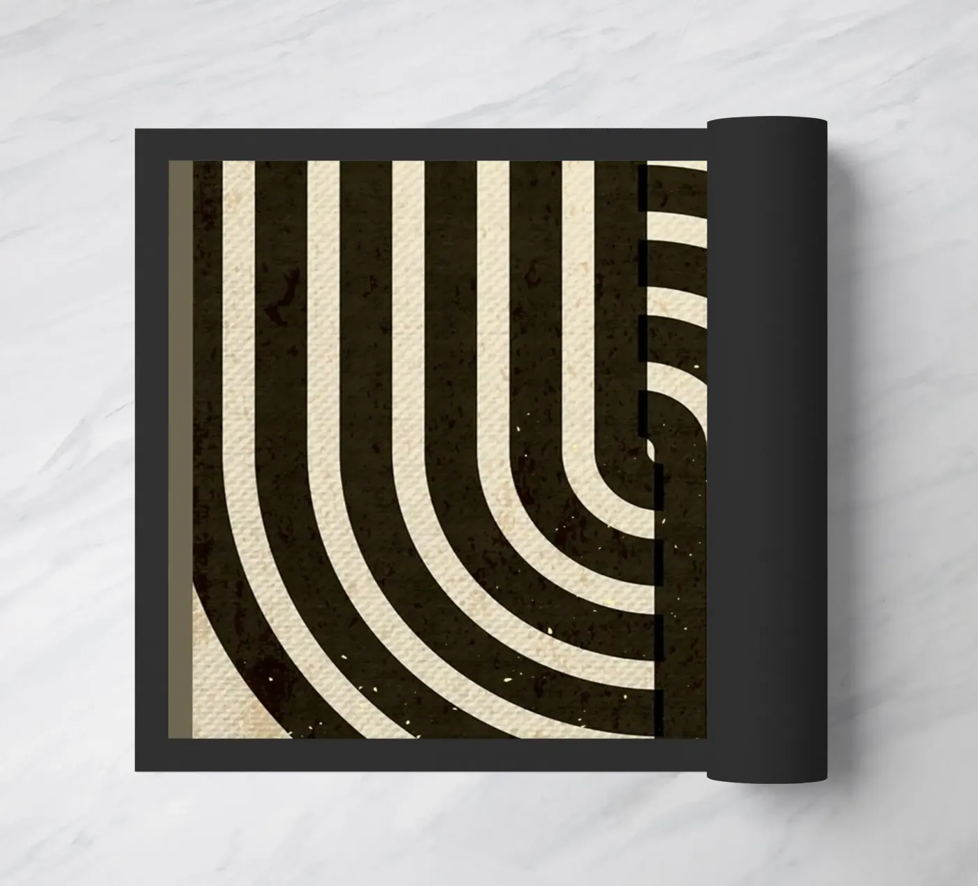 Marble collage doormat by Adam Bican