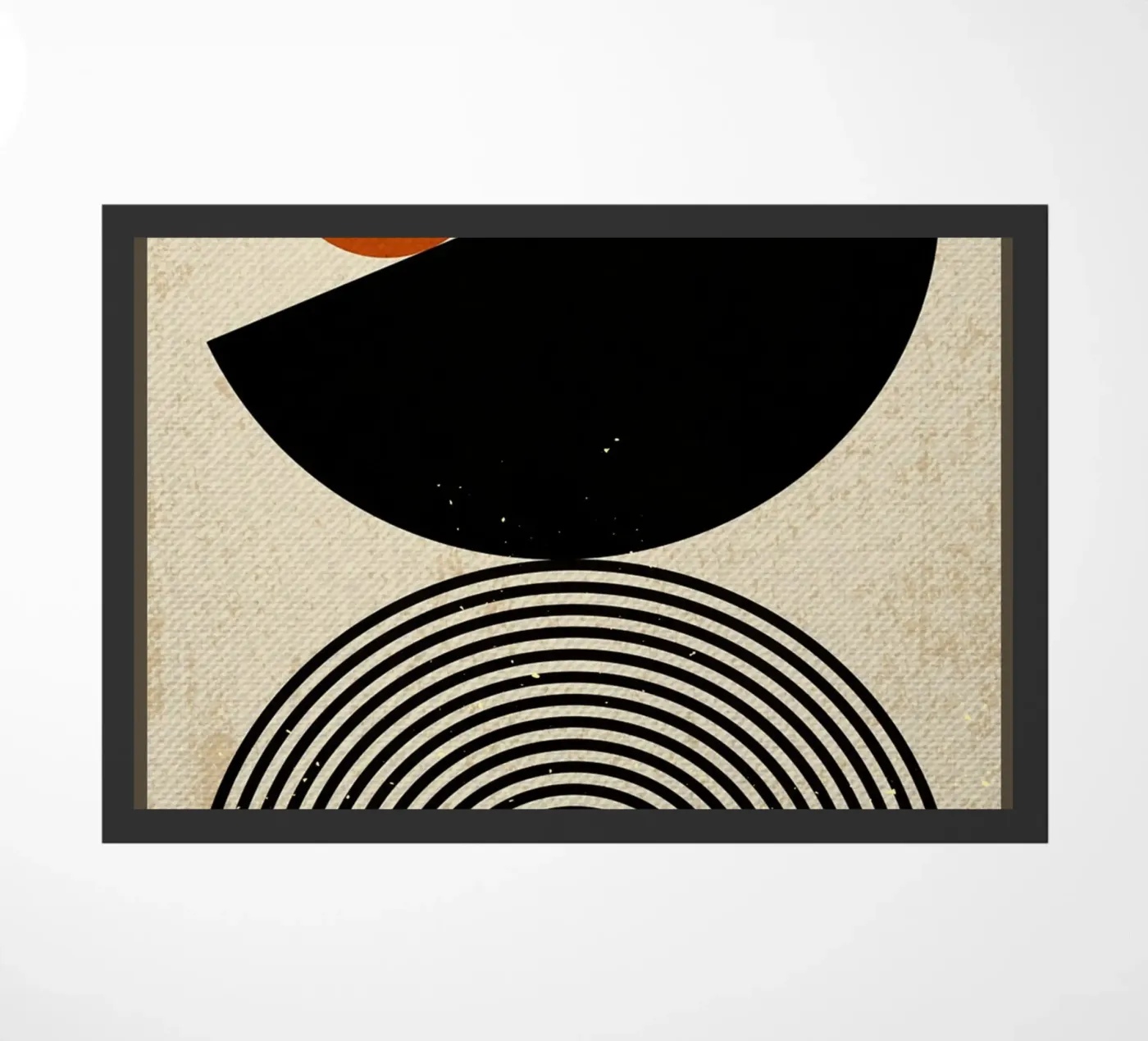 Lijnen en cirkels deurmat van Adam Bican