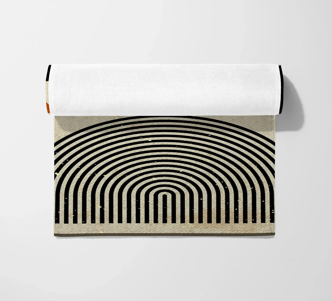 Linien und Kreise Strandtuch von Adam Bican