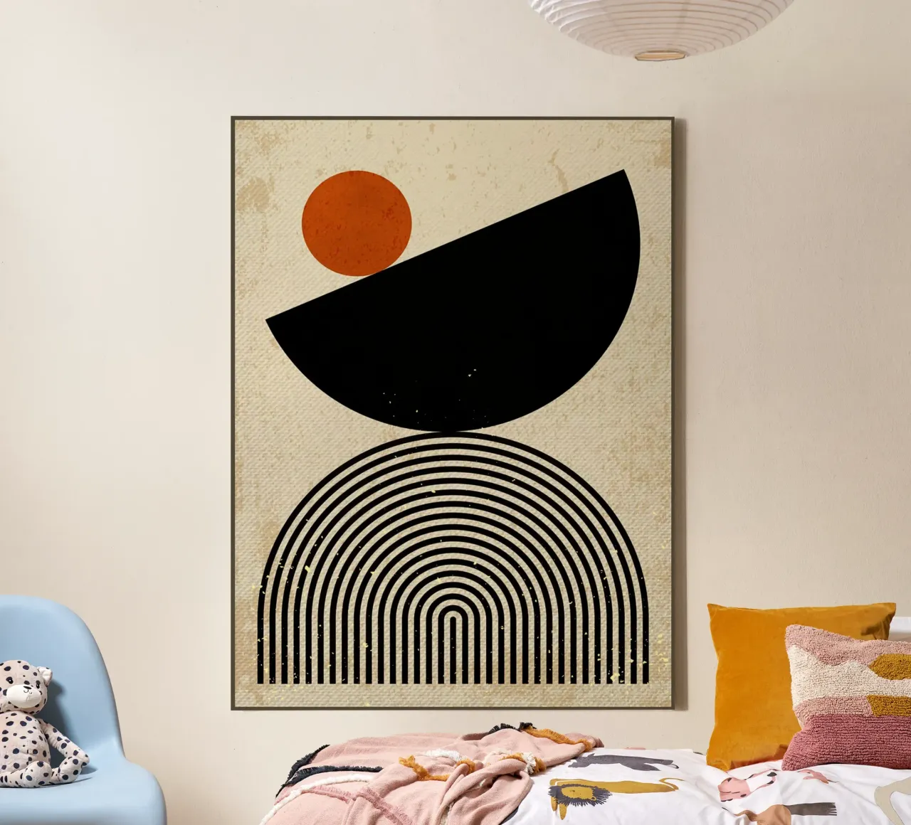 Lines and circles canvas by Adam Bican