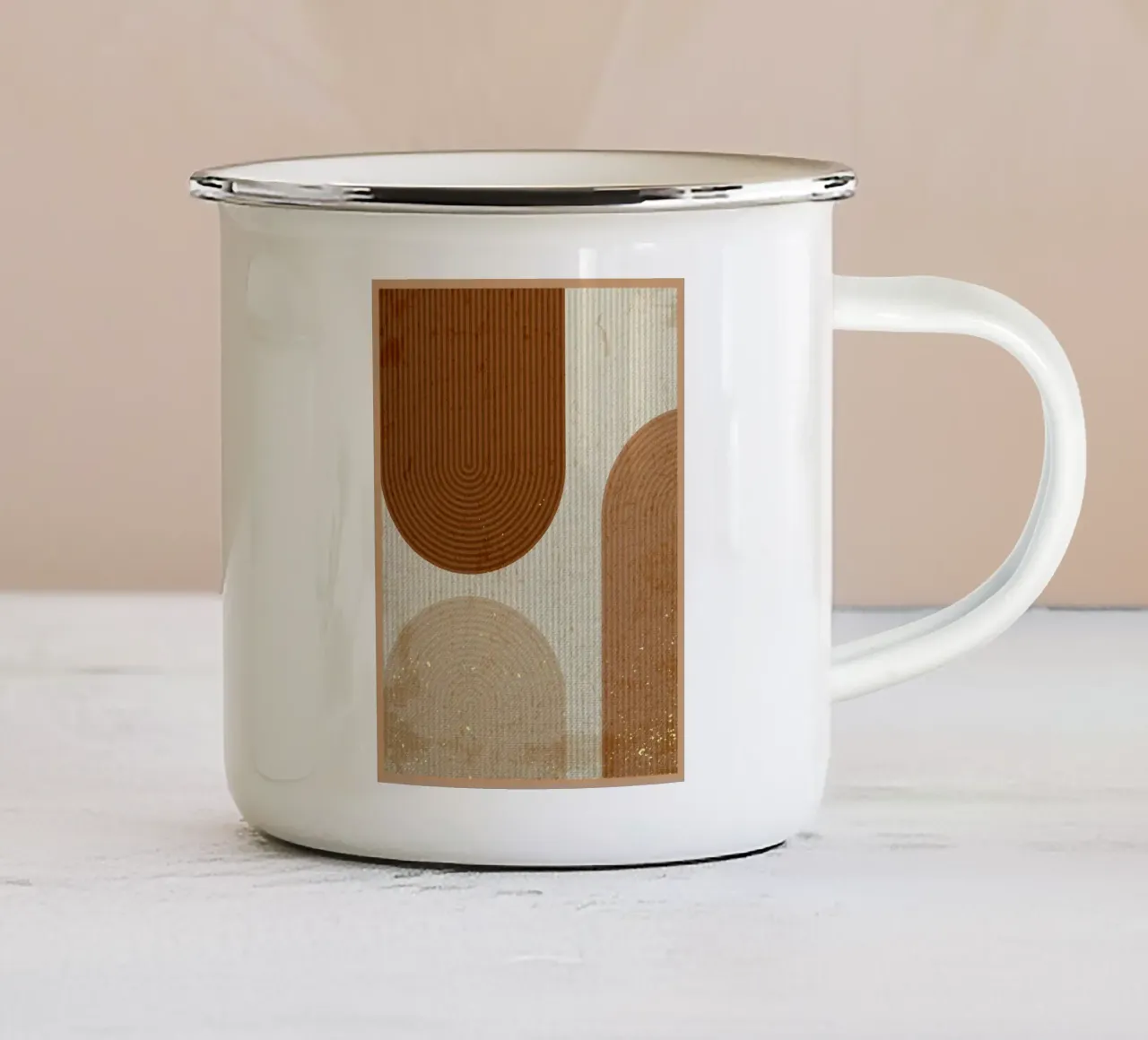Geometria delle linee tazza in smalto da Adam Bican