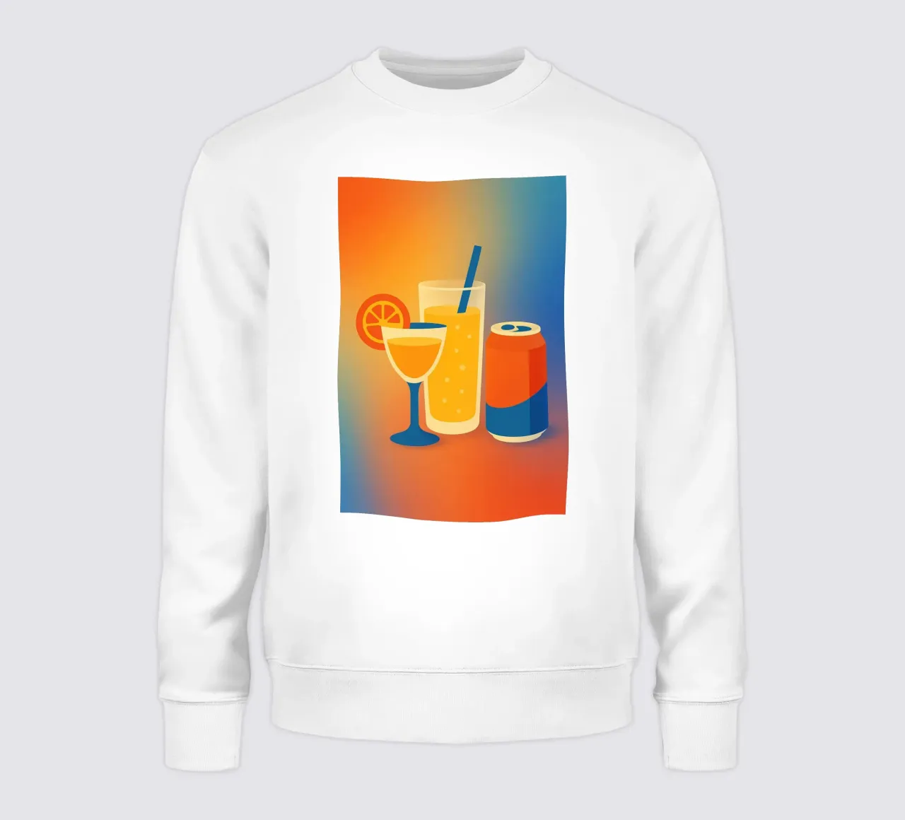 SUMMER DRINKS - Graphics that sparkle sweatshirt by Boissons - Affiches & posters - Retro