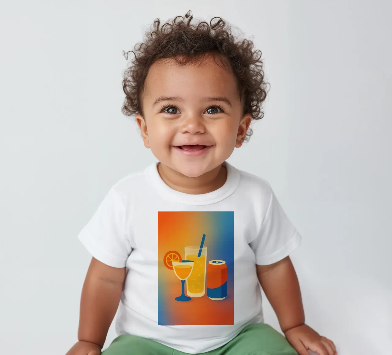 SUMMER DRINKS - Graphics that sparkle baby t-shirt by Boissons - Affiches & posters - Retro