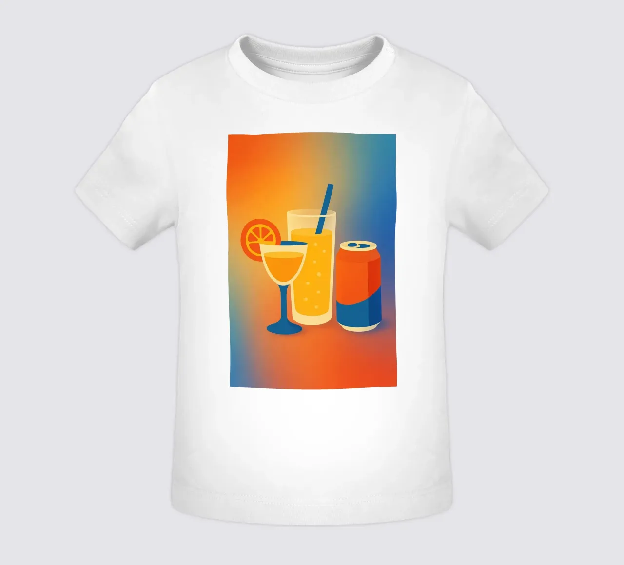 SUMMER DRINKS - Graphics that sparkle baby t-shirt by Boissons - Affiches & posters - Retro