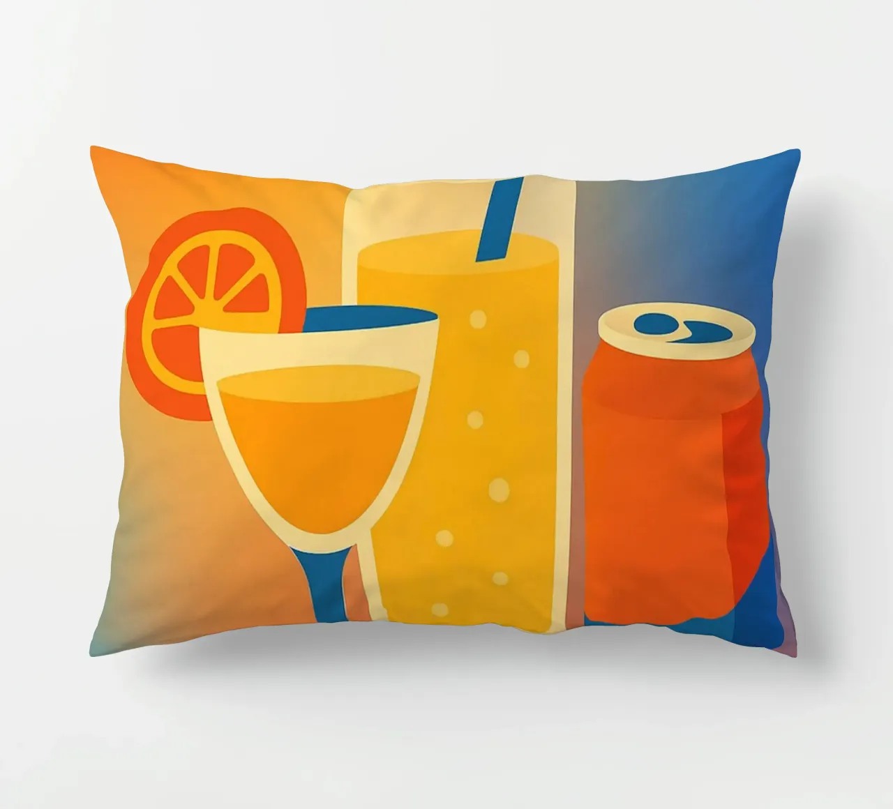 SUMMER DRINKS - Graphics that sparkle decorative cushion by Boissons - Affiches & posters - Retro
