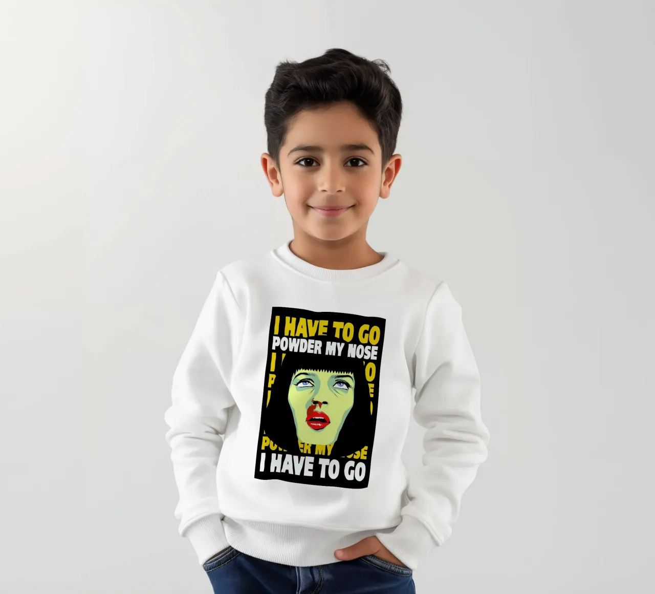 Powder My Nose kids sweatshirt by Butcher Billy