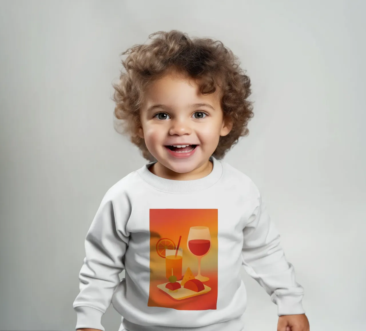 APÉRO TIME - L'arte di vivere a colori felpa neonato da Boissons - Affiches & posters - Retro