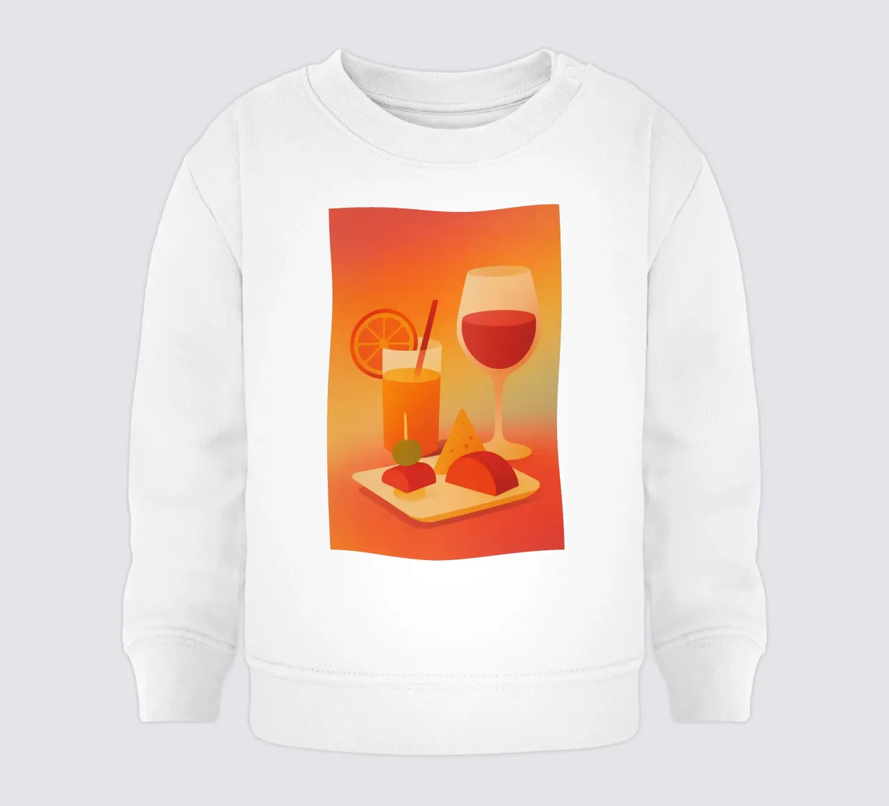 APÉRO TIME - L'arte di vivere a colori felpa neonato da Boissons - Affiches & posters - Retro