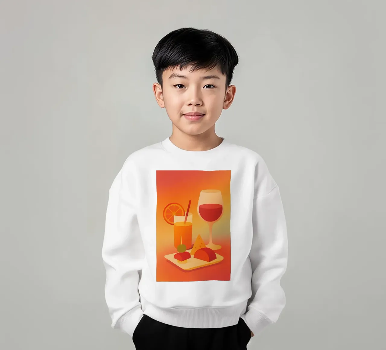 APÉRO TIME - L'arte di vivere a colori felpa bambino da Boissons - Affiches & posters - Retro