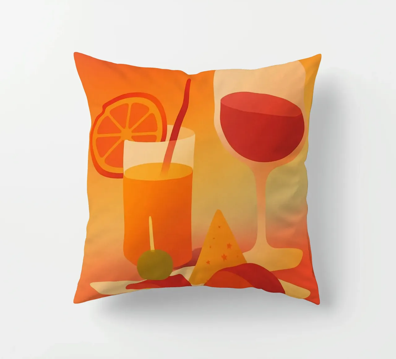 APÉRO TIME - L'arte di vivere a colori cuscino da Boissons - Affiches & posters - Retro
