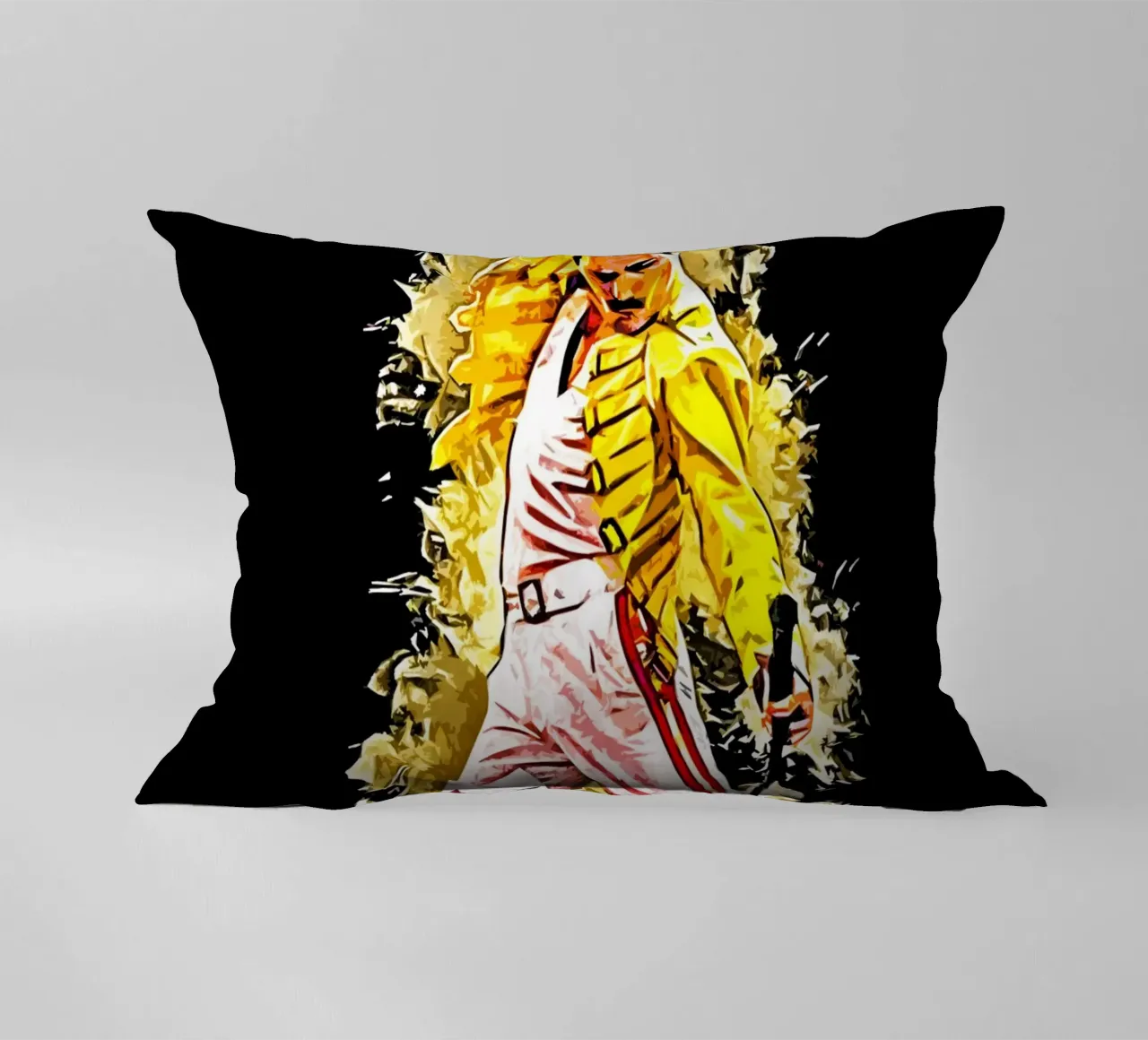 Freddie Mercury queen 4 Art decorative cushion by music soul