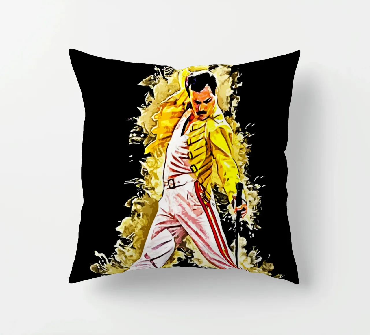 Freddie Mercury queen 4 Art decorative cushion by music soul