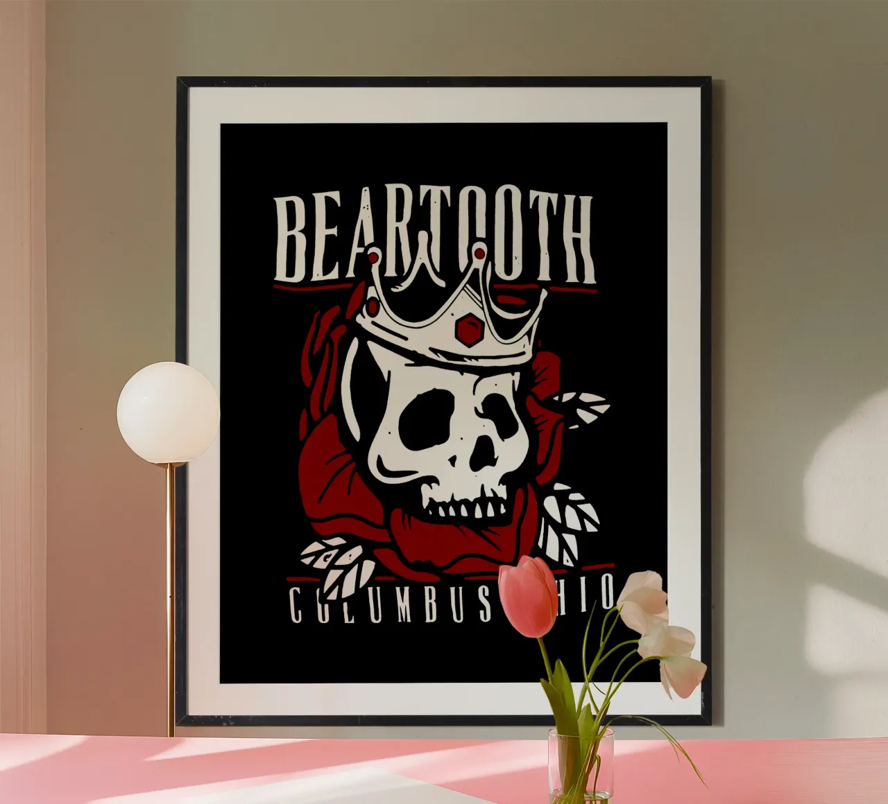 Columbus Ohio - Beartooth poster con telaio in alluminio da https://www.juniqe.com/uk/shop/Henndraws
