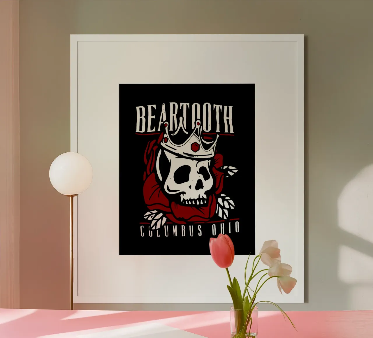 Columbus Ohio - Beartooth poster con telaio in alluminio da https://www.juniqe.com/uk/shop/Henndraws